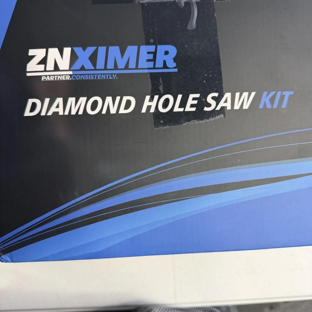 ZNXIMER Diamond Hole Saw Core Drill Bit 11 Piece‎ Set 6-65mm Blue Tile Ceramic